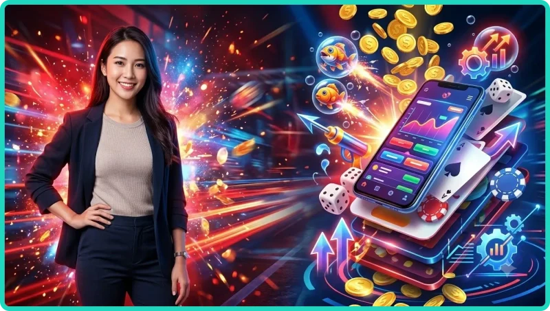 Đồ họa bắn cá VSbet sống động với cá vàng và phần thưởng