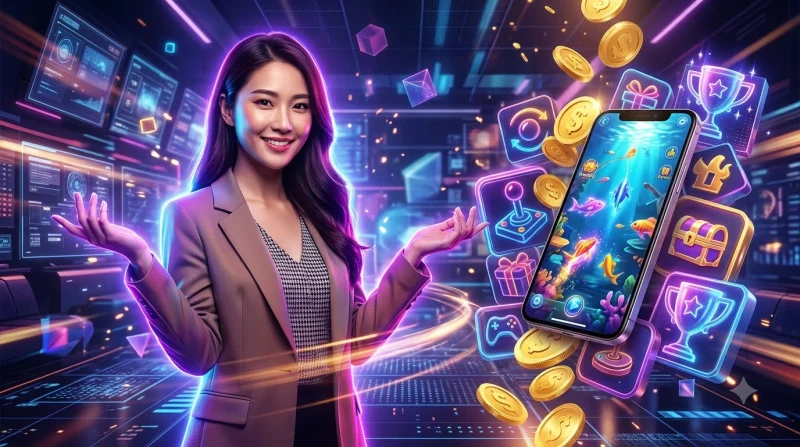 Người chơi bắn cá 3D nhận thưởng lớn với vũ khí đa dạng